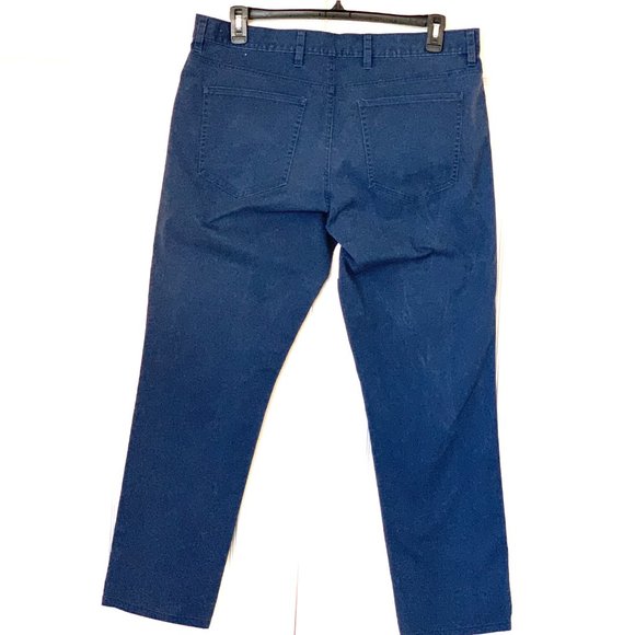 NORDSTROM BLUE 5 POCKET CLASSIC JEAN 38X32 Slim Fit Straight Leg - Picture 12 of 14